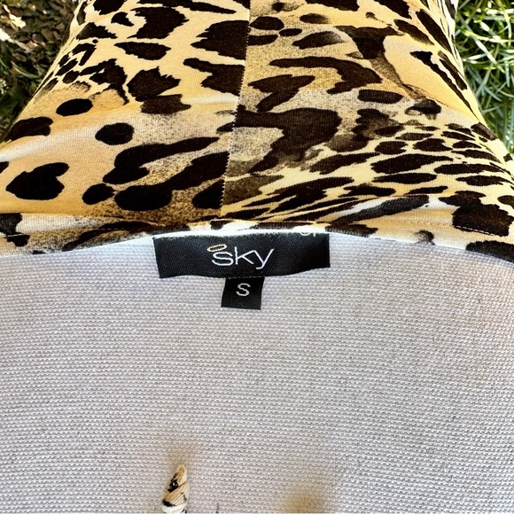 Sky Leopard Cheetah Print Mini Dress - Picture 7 of 9